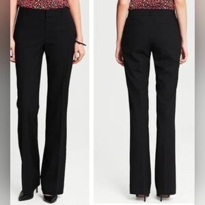 Banana Republic Martin-Fit Black Lightweight Wool Trousers